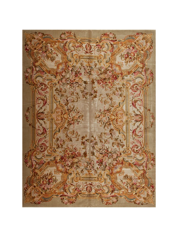 Beste Europese Savonnerie Dik En Pluche Bloemen Trellis Ontwerp Tapijt Zwaargewicht Antieke Decor Turkije Wol Breien Tapijten