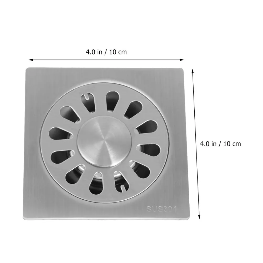

Fashion Bathroom Drain Cover Durable Stainless Steel Shower Drain Cap with Lid for Floor Laundry Kitchen Bathroom(Compatible wit