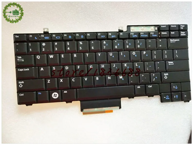 Клавиатура GYIYGY для ноутбука Dell Latitude E5300 E5400 E5500 E5410 E5510 английская черная без