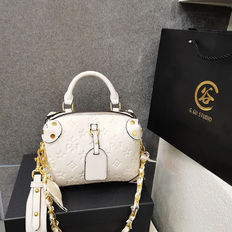 

100% Full Genuine Leather Bag 2021 New Fashion Single Shoulder Messenger Bags Luxury Designer Purses and Handbags Sac Luxe Femme