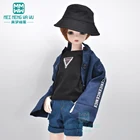 Кукольная одежда BJD, Размер 40-45 см, 14 MSD MK MYOU, модное пальто, джинсовые шорты, жилет