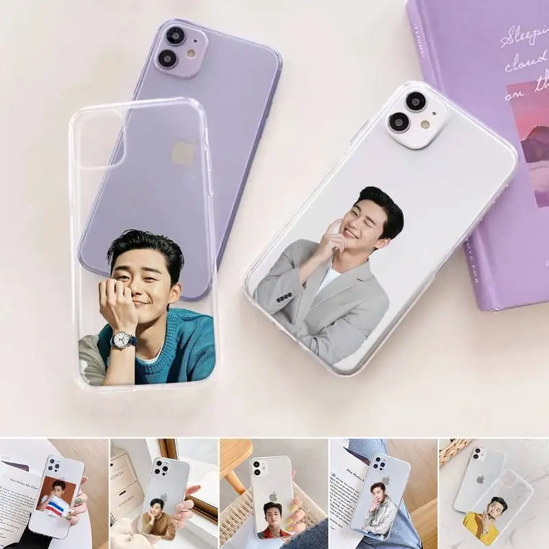

Park Seo Joon actor Phone Case Transparent for iPhone 11 12 6 7 8 Pro X XS Max XR Plus Silicone Soft TPU Clear mobile bags