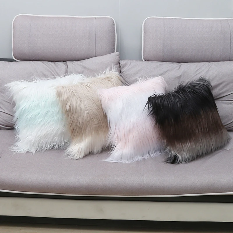 

45x45 см мягкая меховая пушистая наволочка для дивана, домашний декор, наволочки для диванной комнаты, детской комнаты, наволочки