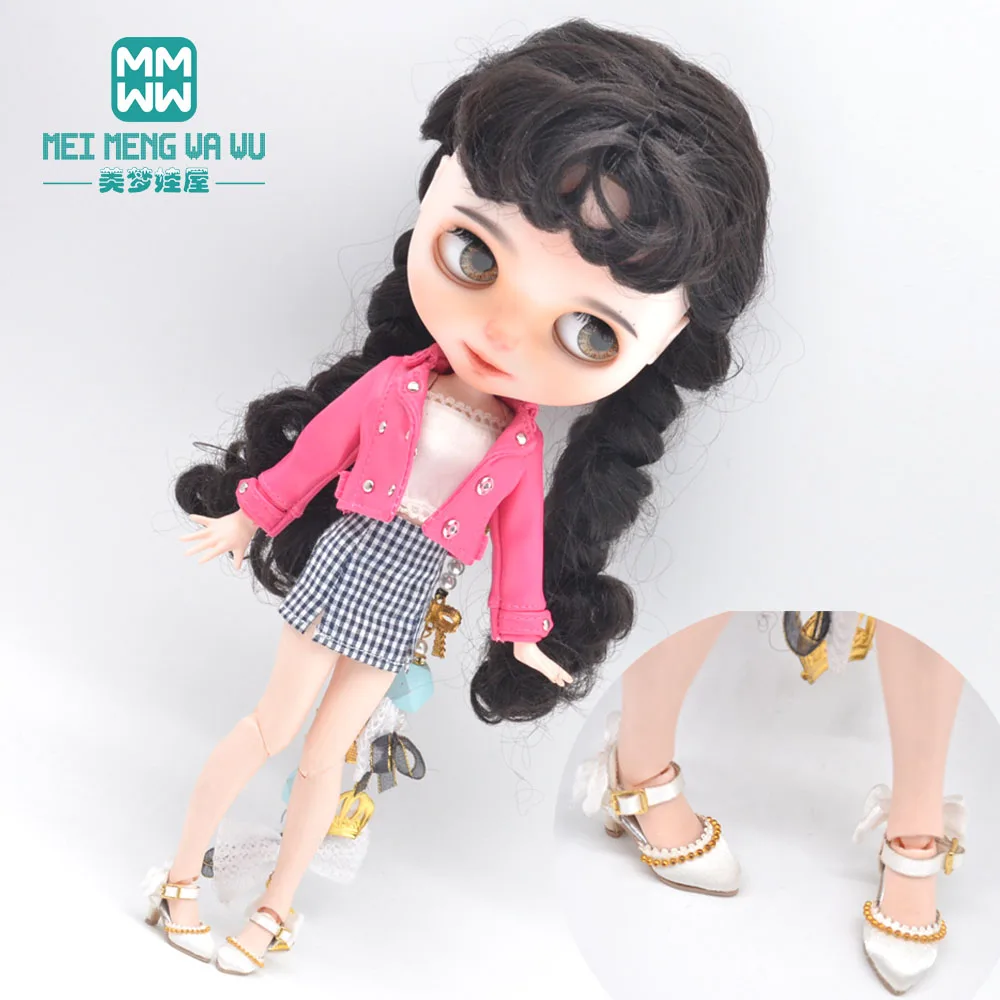 

Подходит для Blyth Azone OB23 OB24 1/6 аксессуары для кукольной одежды модная кожаная куртка Футболка мини-юбка