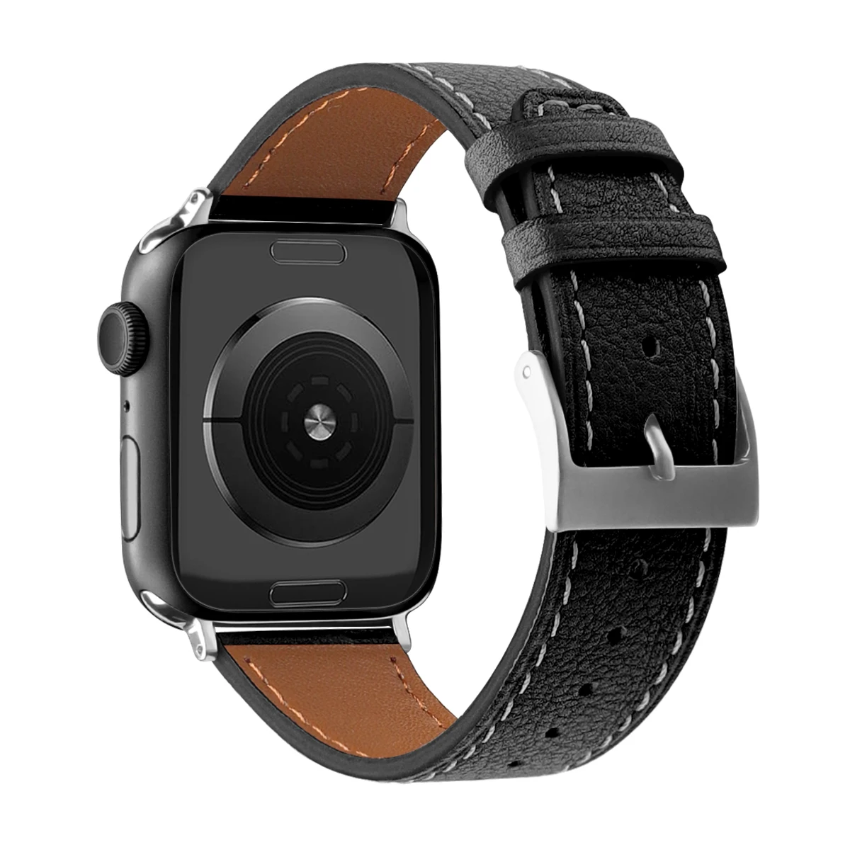 

Ремешок из натуральной коровьей кожи для apple watch band 7654 SE 45 мм 41 мм 44 мм 40, ремешок для iwatch наручный 3 2 38 42 мм