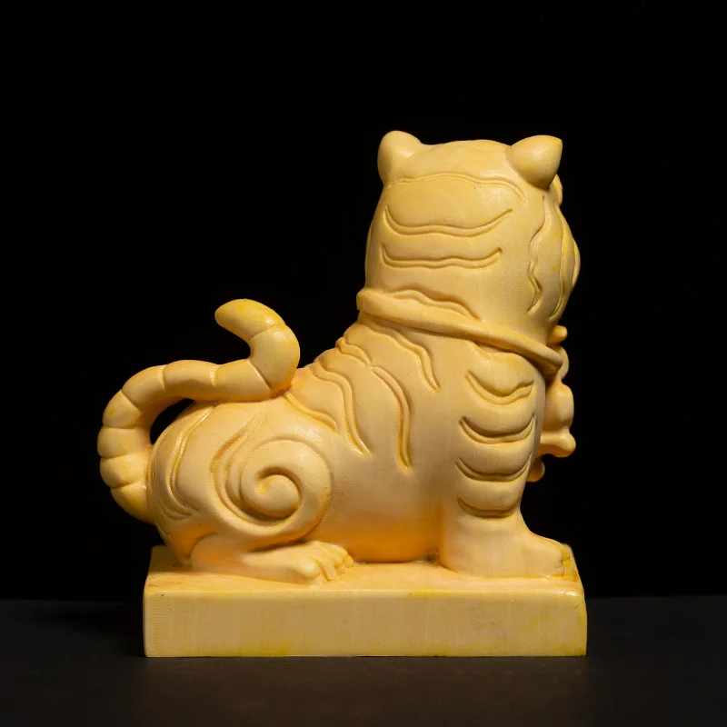 7 см статуя тигра бокса для гостиной маленькое животное на удачу украшение из