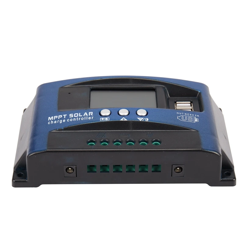 Mppt Solar Charge Controller Dual Usb Lcd Display 12V 24V Auto Cell Panel Charger Regulator With Load | Обустройство дома