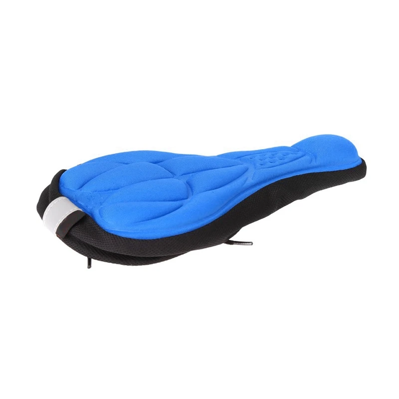 Cycling Cover Saddle by MTB Bicycle Bike Seat Comfortable pillow 3D Respirable Soft Pillow Blue | Спорт и развлечения
