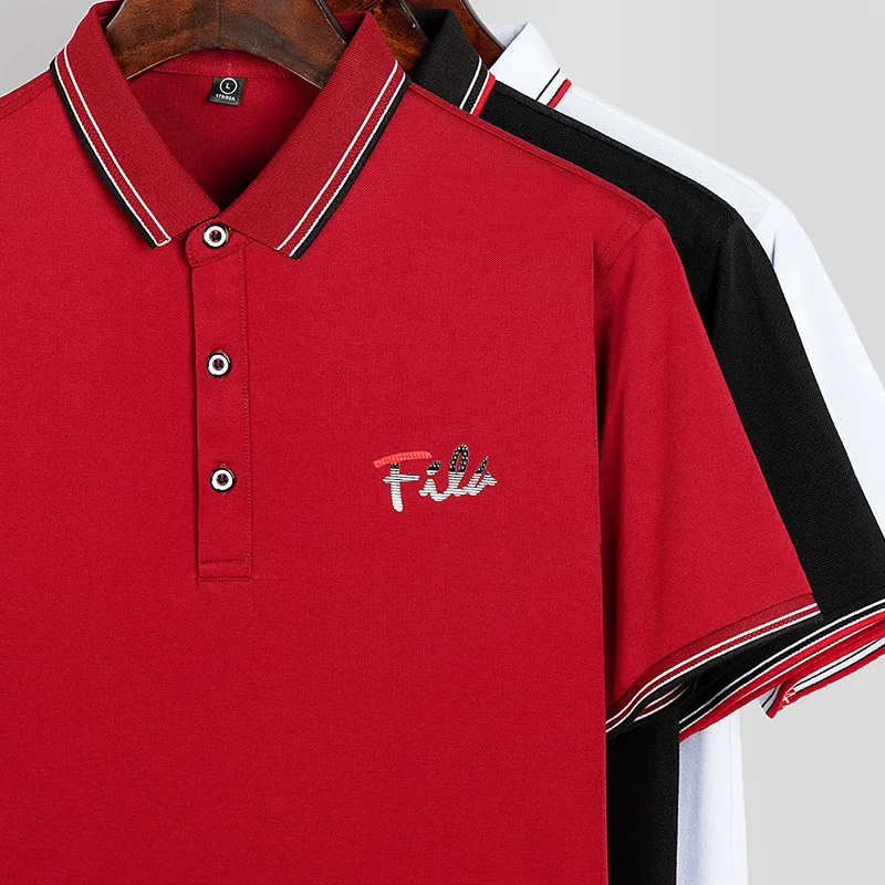

Men's Summer Solid Color Short-Sleeved Polo Shirt 2020 New Men's Fabric Soft Comfortable Polo Shirt Men Slim Fit Style Clothes