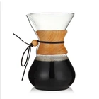 Классическая стеклянная кофеварка для эспрессо в стиле Воронка для кофе кофемашина 6 чашек800 мл горшок для кофе