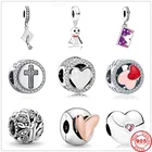 Шарм женский из серебра 100% пробы с круглым крестом в виде дерева