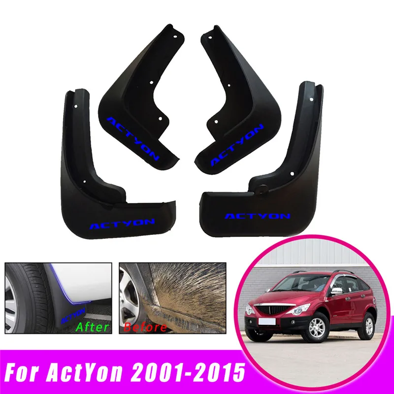 4 шт. автомобильные аксессуары крыло брызговики Брызговики для SsangYong KORANDO ACTYON C200