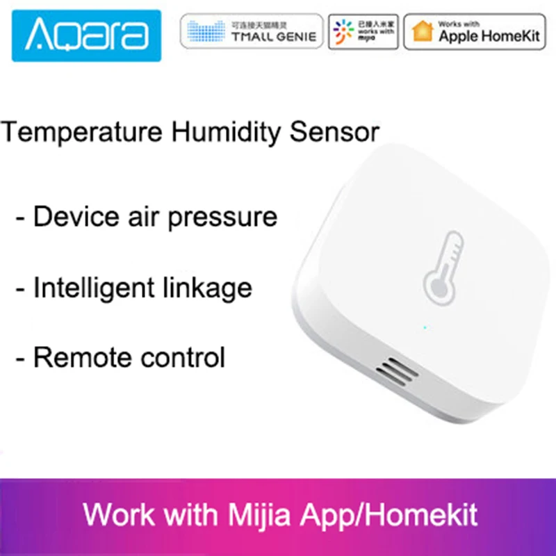 

Умный Барометрический датчик Xiaomi Aqara Zigbee, сенсор для измерения давления воздуха, температуры и влажности, работает со шлюзом Hub MIjia App/MiHome App