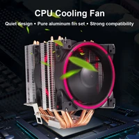 cpu cooler for intelamd multi platform all purpose computer argb dual tower cooling fan 6 heatpipe 4pin pwm heat sink