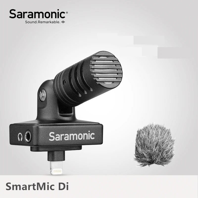 Saramonic SmartMic Di стерео цифровой конденсаторный видео микрофон для IOS iPhone iPad мини четкая Запись видео Vlog Live Broadcast Mic