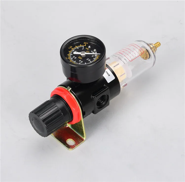 Фильтр-регулятор пневматический AFR2000, устройство для обработки воздуха, переключатель давления, Гау - бесплатно для 2-х соединительных фитингов.