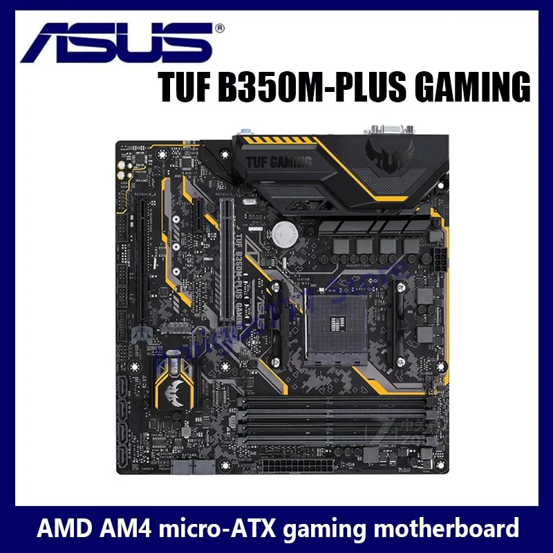 

Разъем AM4, Asus TUF B350M-PLUS GAMING системная плата AMD B350 DDR4 3200 МГц HDMI-совместим с 64 Гб R5 1600, настольный компьютер-мама Micro ATX