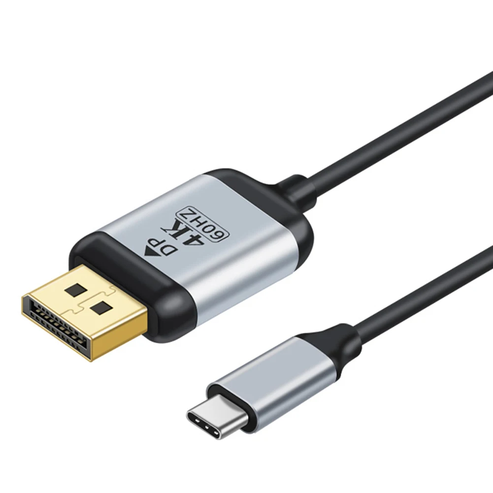 Аудиопреобразователь адаптер Выход 6 футов USB C к DP DisplayPort кабель 4K 60 Гц для MacBook Air Pro ноутбук телефон|Кабели