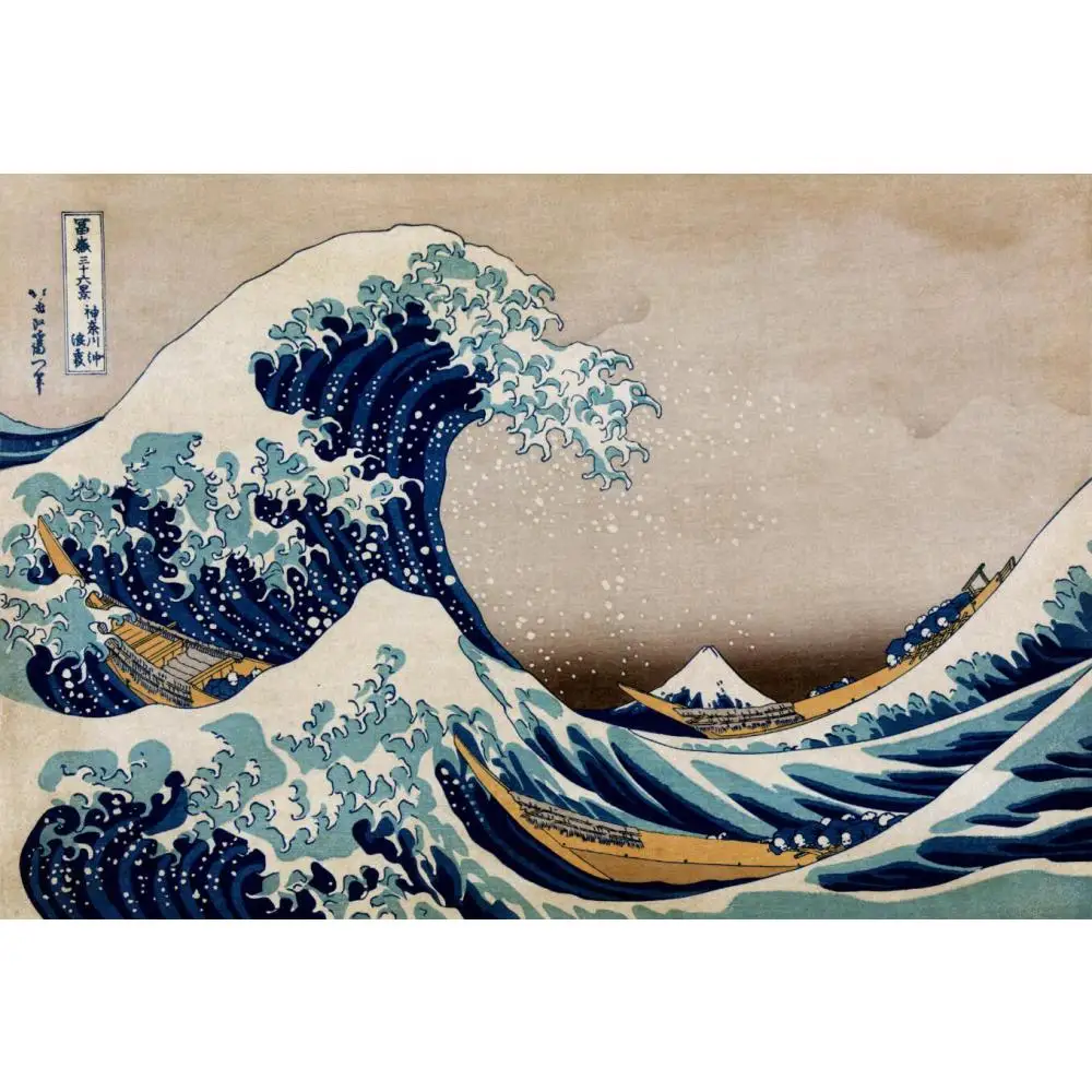 HD Печать на холсте великая волна в канагаве от Katsushika Hokusai картина плакат пейзажи