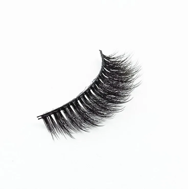 3 пары ручной работы 3d норковые ресницы короткие накладные крест грязные толстые