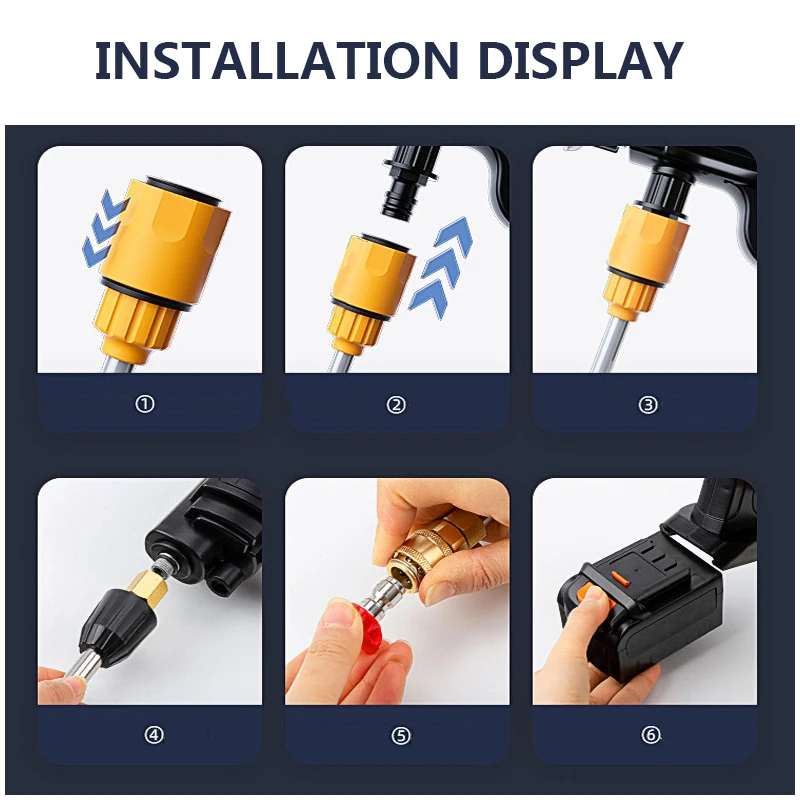 Скидка Мойка высокого давления для автомобиля, 9000 мАч, электрический водяной пистолет для батареи Makita, портативный насос, беспроводной пенораспыл...