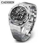 CADISEN Роскошные Лидирующий бренд NH70A автоматические механические мужские часы повседневные открытые наручные часы водонепроницаемые Relojes Hombre