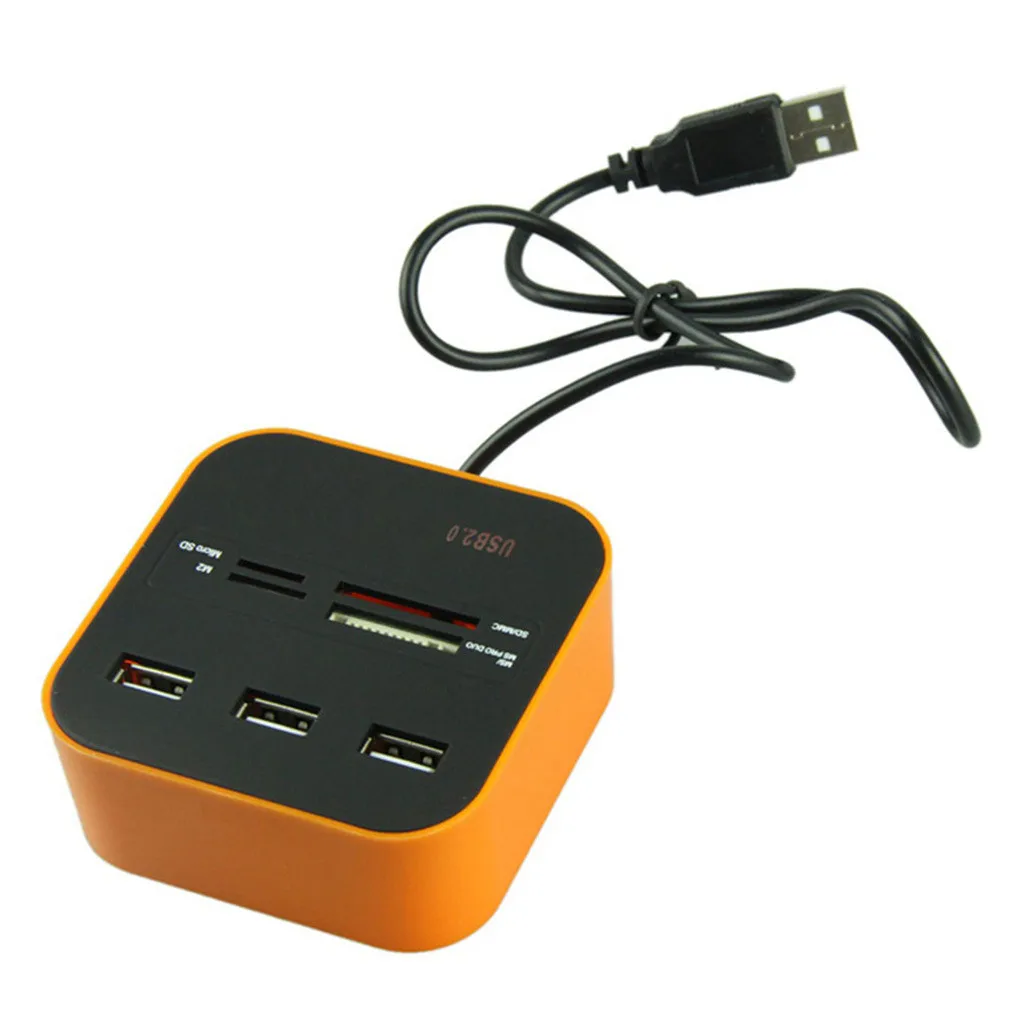 USB Switcher Hub 2 0 хаб комбинированный все в одном мультикардридер с 3 портами для MMC/M2/MS