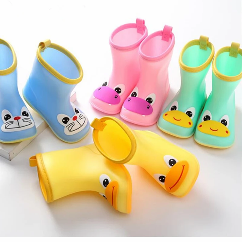 Детские непромокаемые сапоги из ПВХ детские резиновые Мультяшные детская