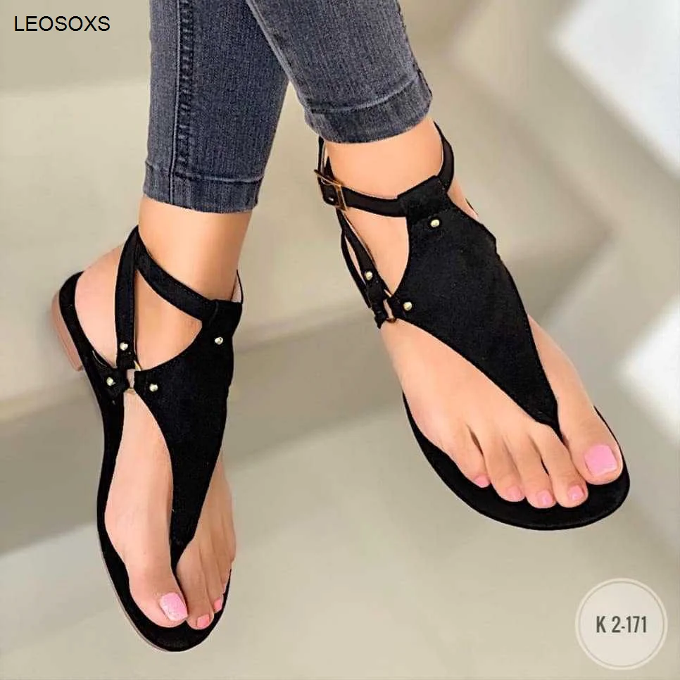 

Sandals Women Summer New 2021 New Fashion Large Size Sandals Women Flat Flip Flops Herringbone Flat Sandals