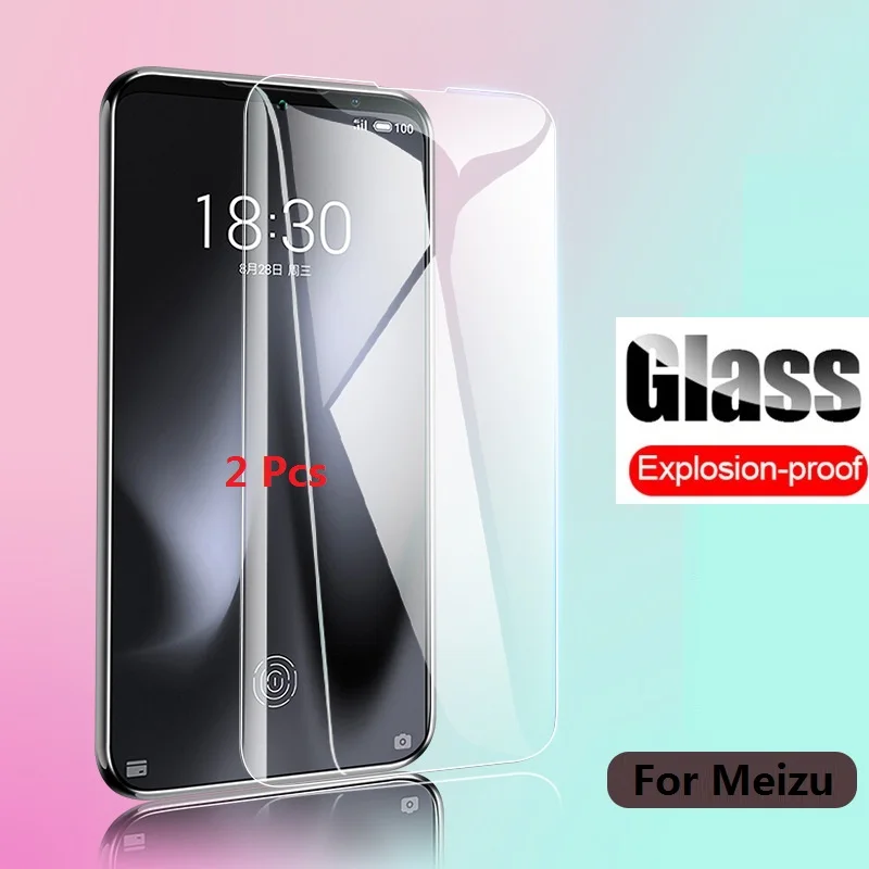 Закаленное стекло 9H для Meizu Pro 7 6 Plus Note 8 9 X8 V8 MX6 M6s защитная пленка экрана прозрачная