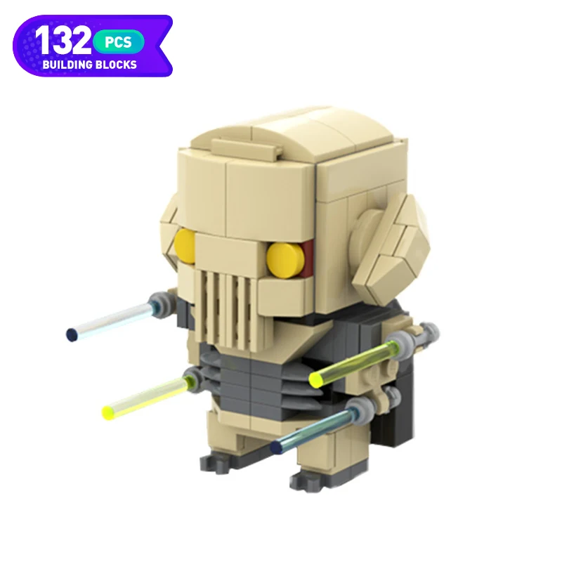 

MOC-62809 Space Wars Brickheadz Character Generals Model Building Blocks Skull Generals Figure BricksToys for Birthday Boys Gift