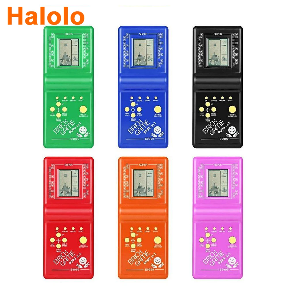 

Halolo Classic Handheld Game Machine Tetris Brick Game Kids Game Machine Toy With Game Music Playback