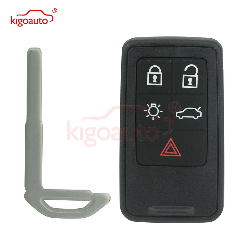 KR55WK49264 смарт-ключ чехол в виде ракушки 5 Кнопка для Volvo 2007 2008 2009 2010 2011 XC70 V70 XC60 S80 S60 kigoauto