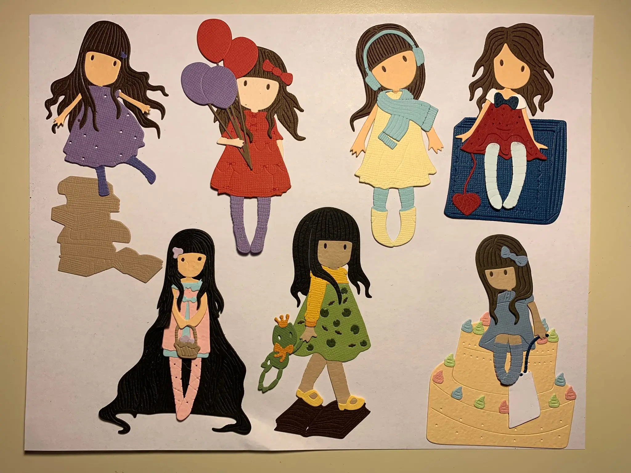 Металлические ножи для вырезания рамок, ремесла и скрапбукинга, шаблоны фигур для кукол девочек, искусство декораций.