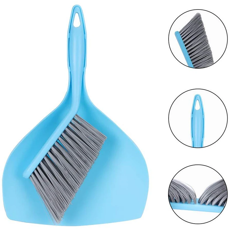 

Portable Mini Hand Broom with Dustpan Set for Floor Sofa Desk Keyboard Car uacr Brooms Dustpans Household Cleaning Tools New Hot