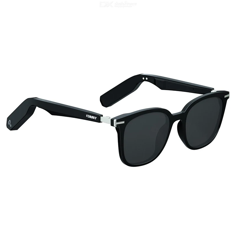 저렴한 TOPSKY-골전도 헤드폰 스마트 안경, 교체 가능한 처방 렌즈, 블루투스 이어폰, 스테레오 음악 선글라스