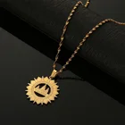 Модное ожерелье из нержавеющей стали с подвеской Lalish, золотистая цепочка Yezidi Faith для паломничества, ювелирные изделия