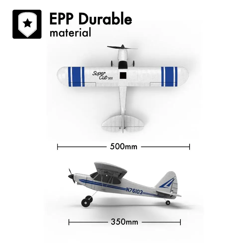 Volantex RC 761 3 Super Cub 500 EPP Самолет RTF с 2 4 ГГц 4CH радио 6 axies гироскоп стабилизатор и