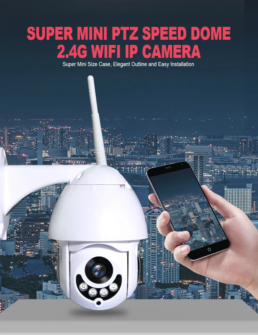 SHIWOJIA 1080P HD PTZ IP камера Wifi Беспроводная H.265X наружная скоростная купольная