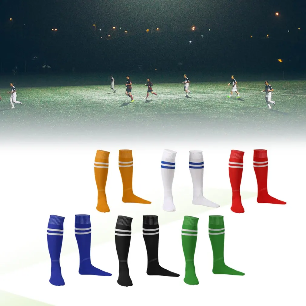 1 пара спортивных носков леггинсы до колена чулки футбольные бейсбольные выше