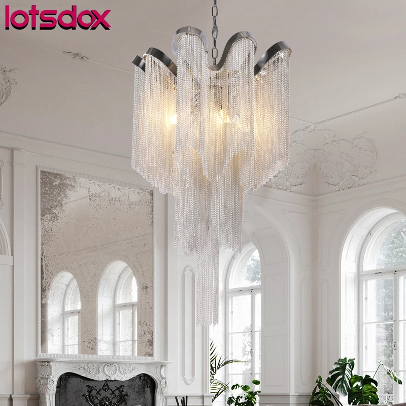 Купить В комплект входит Светодиодная лампа в стиле пост-модерн, металлическая алюминиевая Подвесная лампа в форме цветка с кисточкой, хромирован... Продажа В комплект входит Светодиодная лампа в стиле пост-модерн, металлическая алюминиевая Подвесная лампа в форме цветка с кисточкой, хромирован...