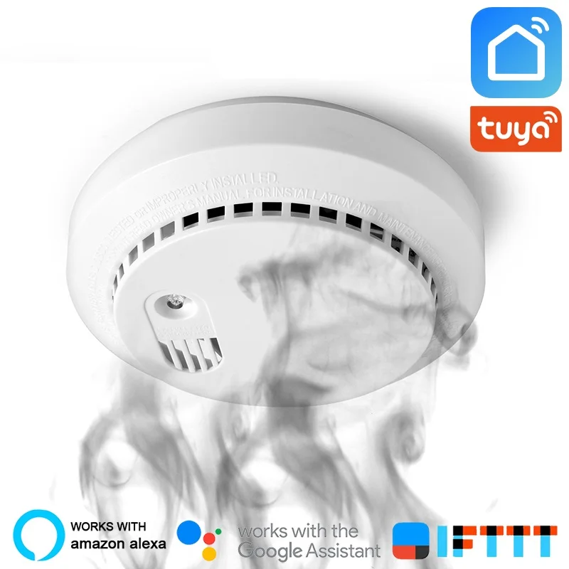 Wifi детектор угарного газа Co датчик дыма Умный дом Безопасность Tuya Smart Life App Alexa Google Home IFTTT