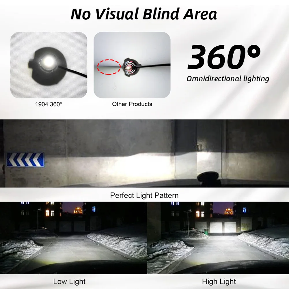 8-Sides CSP H11 / H9 H8 LED Headlight Bulb Kit 110W 19600LM Super Mini Fog Lamps | Автомобили и мотоциклы