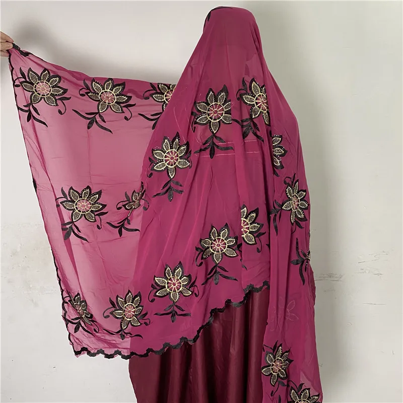 2021 мусульманский модный хиджаб шарф африканские женские шарфы головной платок