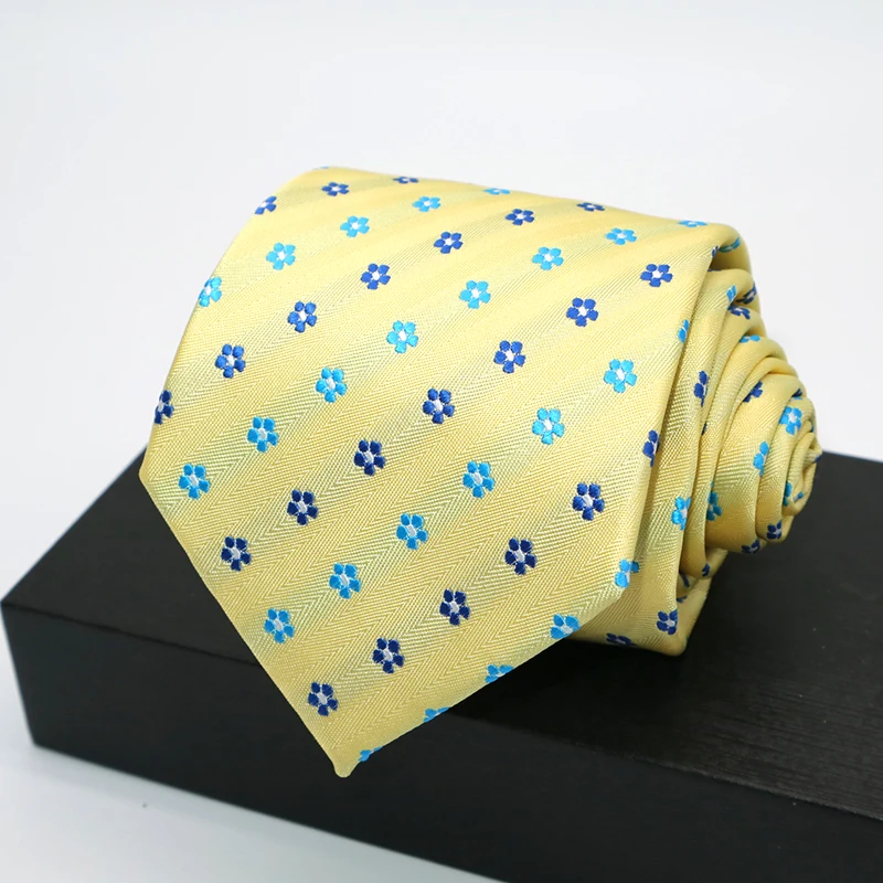 Мужские галстуки 8 см 5 шт./комплект Цветочные Пейсли строгие платья шелковые