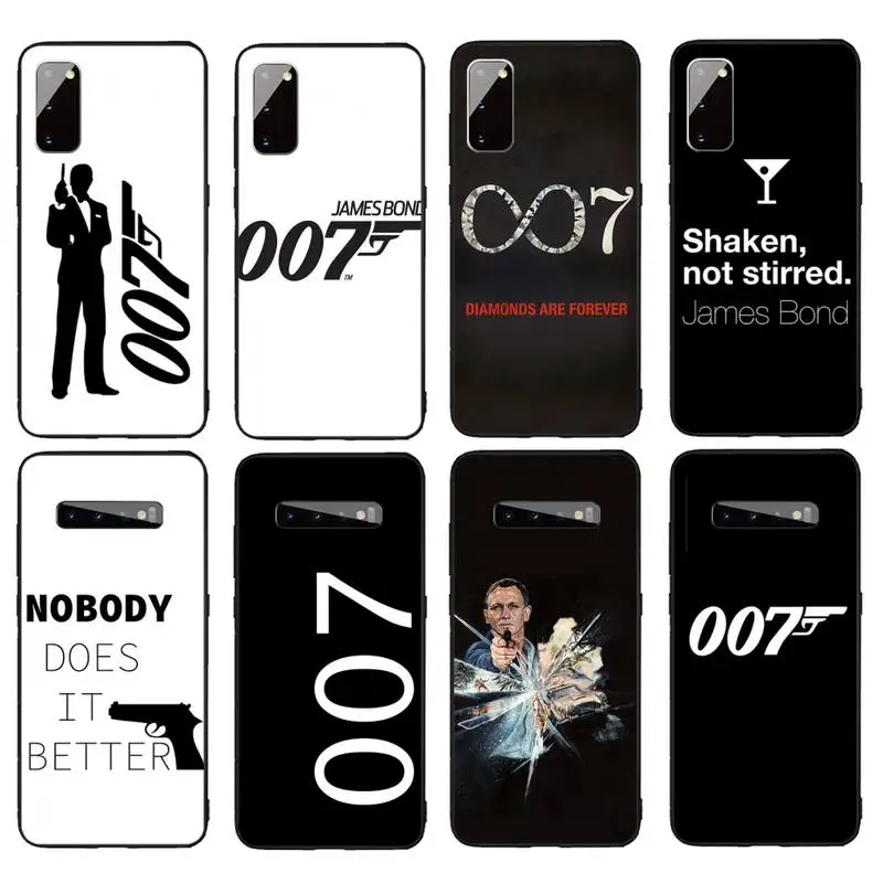 

Number 007 Bond Phone Case For Samsung Galaxy S7 S8 S9 S10e S20 PLUS Note 10 Pro PLUS LITE NOTE 20 UITRA