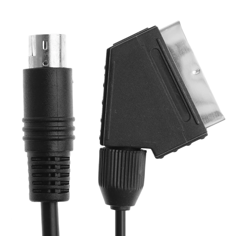 Видеокабель Scart AV для Sega Saturn NTSC и PAL версии черный 1 8 м/6 футов|Кабели| |