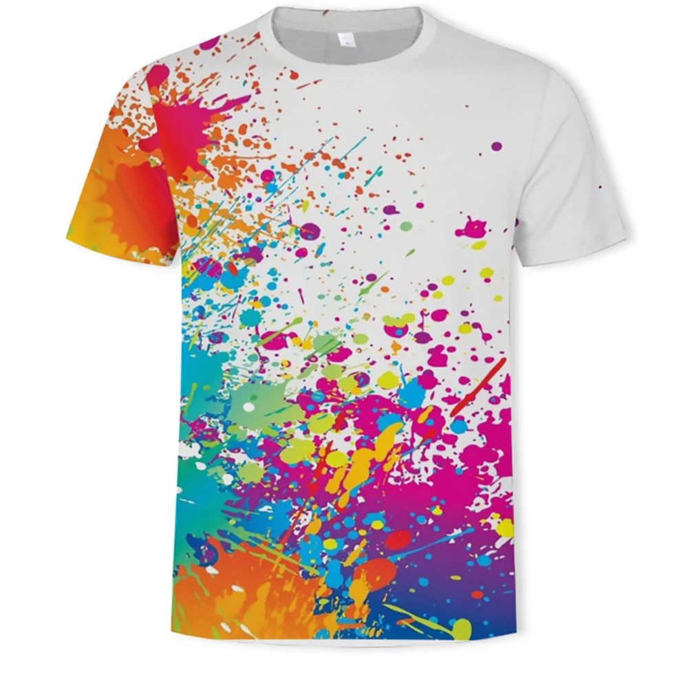 

2021 New Hot Sale Men's And Women's Short-sleeved T-shirt With Neutral Color 3d Graphic Printing