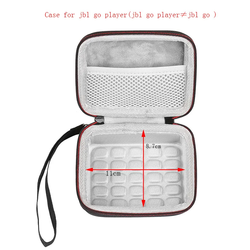JBL GO PLAYER Беспроводной Bluetooth жесткий EVA чехол для колонок с сетчатым карманом для JBL GO для кабелей зарядного устройства ремешок на молнии сумка для рук - Цвет: JBL GO PLAYER