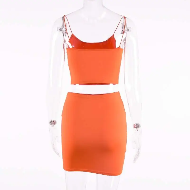 

2020 Summer Sexy 2 Piece Set Women Suit Crop Top And Skirt Suit Female Skirt Set Women High Waist Two Piece Set Ladies